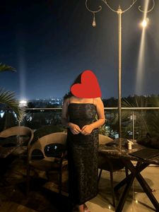 Shimmer Black Dress