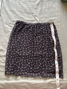 Cute Floral Mesh Mini Skirt