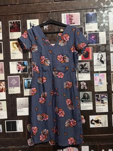 Floral Print V-Neck Dress