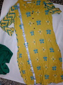 Yellow Kurti Set