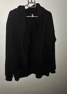 Black Zip-Up Hoodie