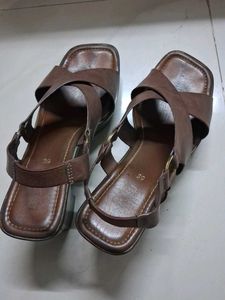 Stylish Brown Women's 4 inch heels