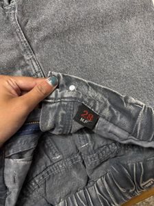 Gray Wash Jogger Jeans