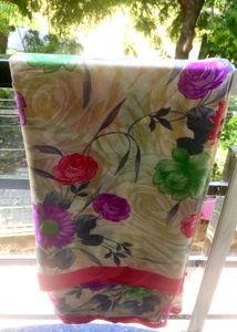 Floral Print Saree