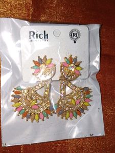 Boho Multicolored Drop Earrings