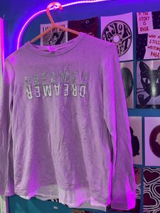 Cute "Dreamer" Graphic Long Sleeve Tee
