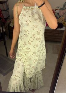 Elegant Floral Print sharara Kurta Set