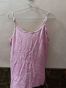 Women's Pink Spaghetti Strap Tank Top