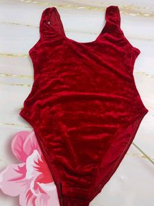 (1100)Red Velvet One Piece Swimsuit
