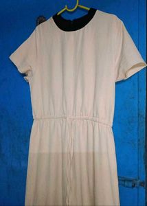 Casual Cream Maxi Dress