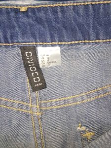H&amp;M Blue Denim Mini Skirt