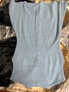 Light Blue Denim Shirt with black pant