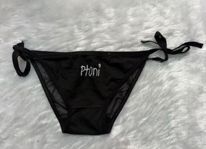 Black Bikini Bottom with Side Ties