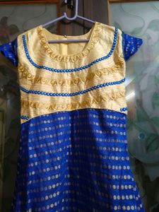 Blue &amp; Gold Indian Kurta