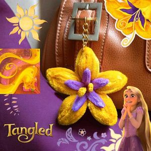 Tangled Inspired Flower Keychain