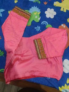 Beautiful party wear Pink Embellished Saree