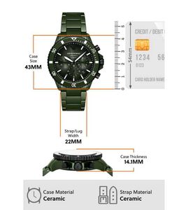 Emporio Armani Green Ceramic AR70011