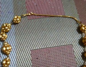 Elegant Gold Beaded Necklace