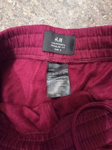 H&amp;M new surplus Maroon Joggers