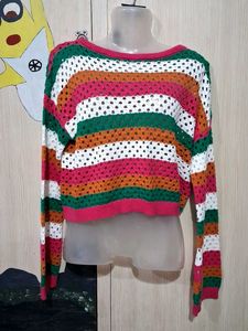 Striped  Knit Sweater