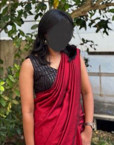 Stunning red sari
