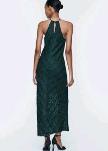 🔻PRICE DOWN - ZARA Halter Gown with Fringe