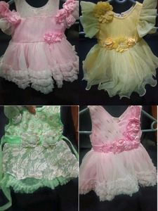 Cute Baby Girl Dresses (Set of 4)