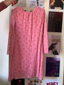 valentine Pink Floral Dress