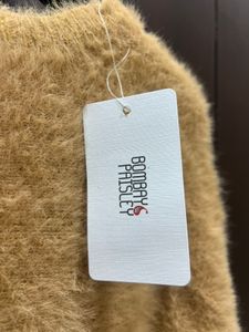 Beige Fuzzy Tunic Top