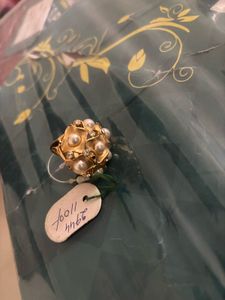 Vintage Pearl &amp; Crystal Ring