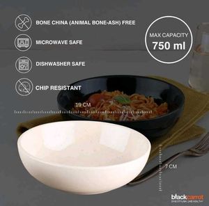 Stoneware Ceramic Bowls Set of 2