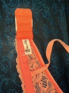 Coral Lace Trim Bra