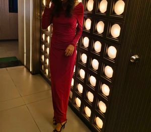 Elegant Maroon Maxi Dress