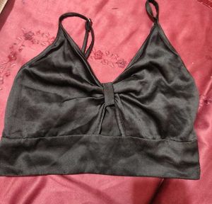 Satin Bow Detail Bralette