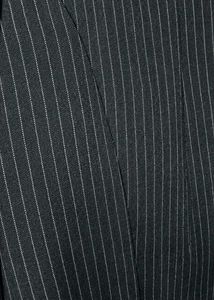 Vintage Pinstriped Button-Down Midi Dress