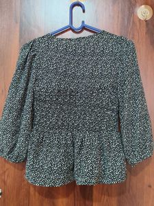 Chic Smocked Peplum Top