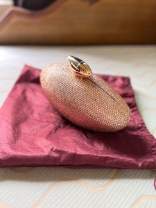 Sparkling Rose Gold Clutch