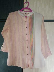 Striped Button-Up Top