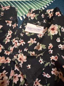Cute Floral Top and Skirt Set
