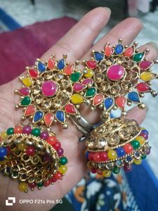 Fashion Traditional Multicolour Jhumke
