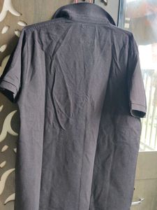 Men's Black Graphic Polo Shirt