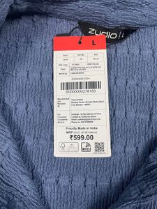 Zudio Blue Textured Top