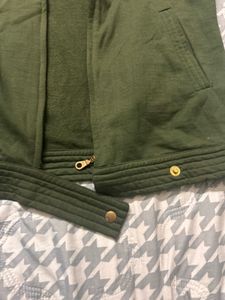 Stylish Green Bomber Jacket
