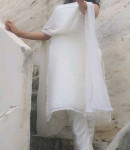 Cream Kurta Set