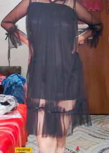 Sheer Black korean dress