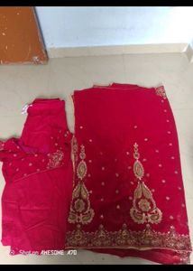 Vibrant Red Embroidered Lehenga Choli Set