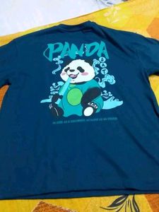 Cute Panda Graphic T-Shirt