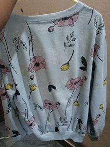 Floral Print Long Sleeve Sweatshirt