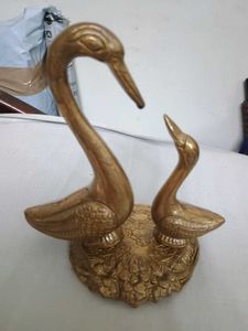 Pair Of Swan Brass