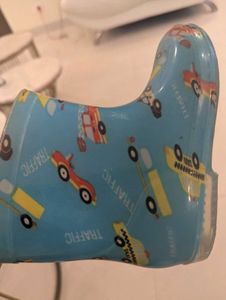 Kids' Traffic Print Rain Boots